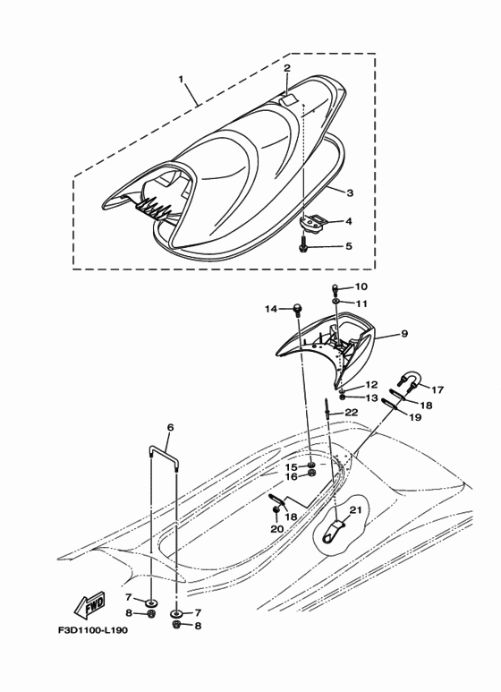 Seat & under locker