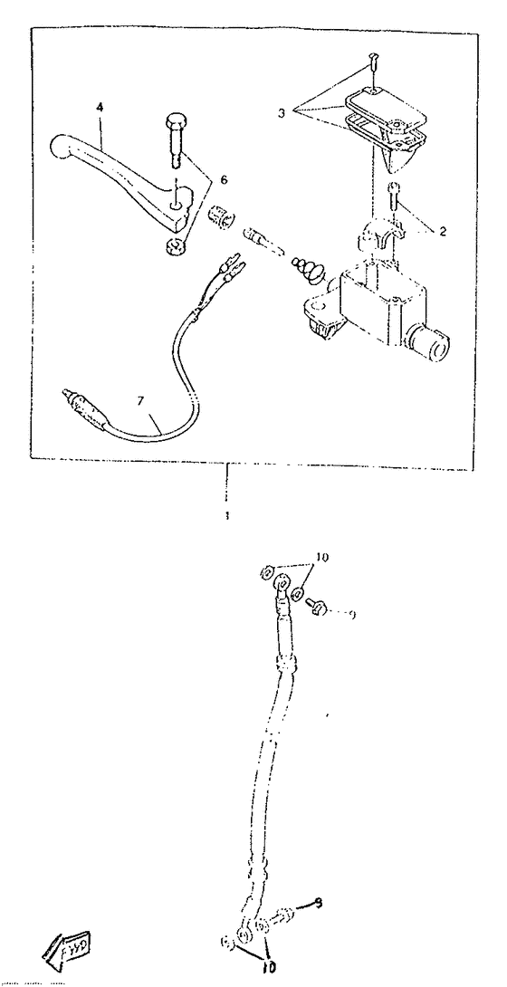 Front master cylinder