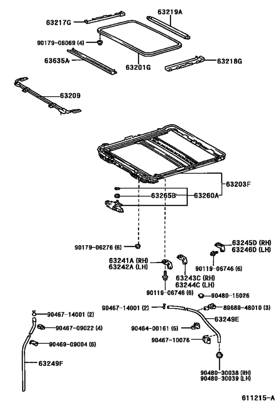 Roof Panel & Back Window Glass