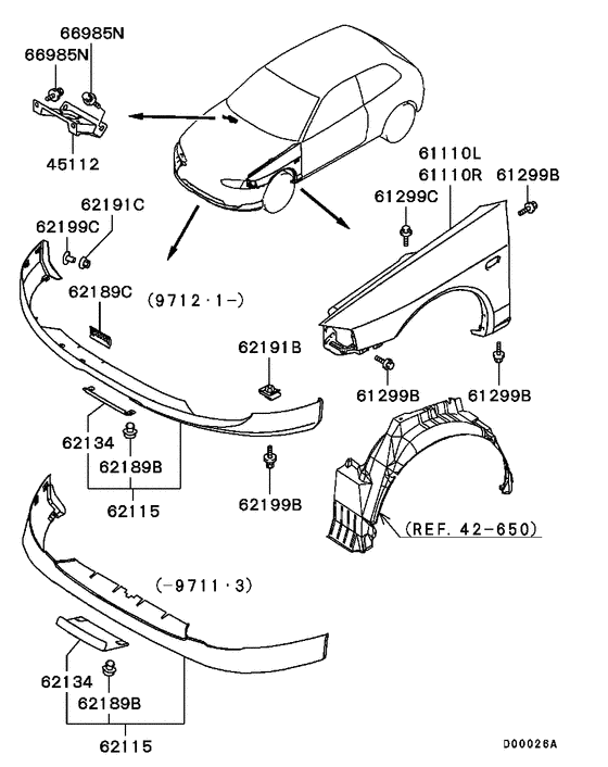 Fender & front end cover