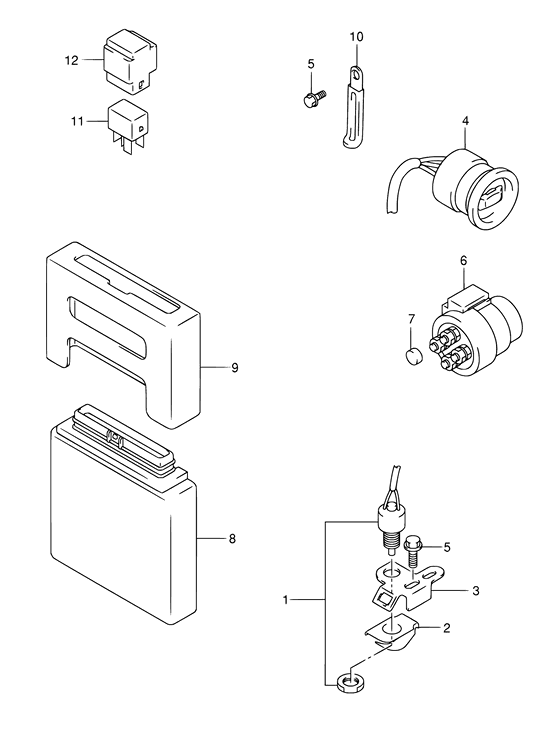 Ptt switch/engine control unit