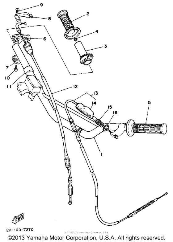Handlebar-cable