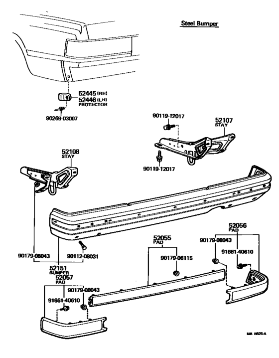 Rear Bumper & Bumper Stay