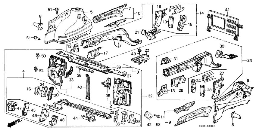 Body structure components