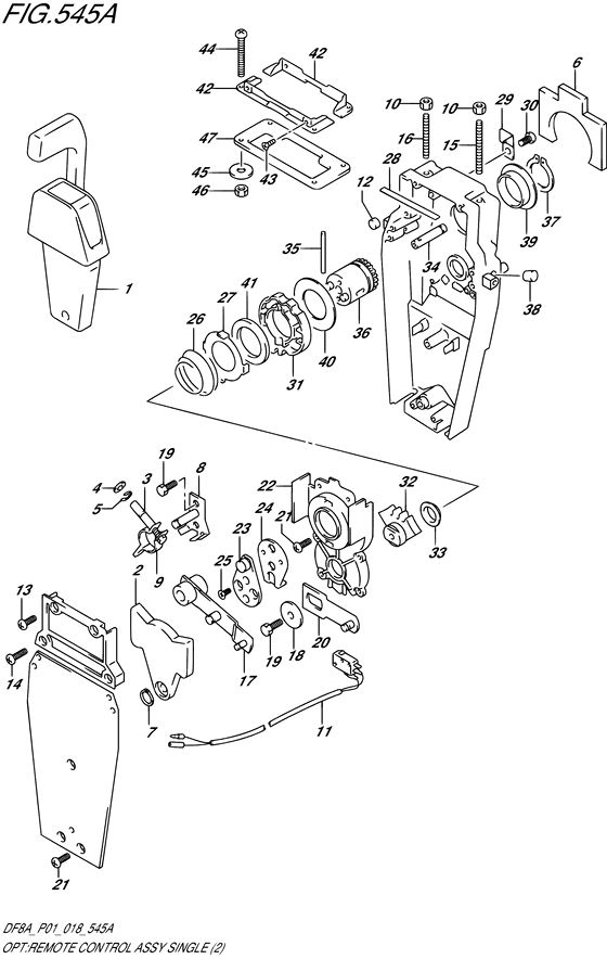 Opt:remote control assy single