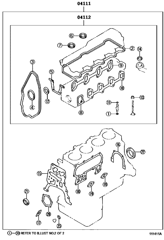 Engine Overhaul Gasket Kit