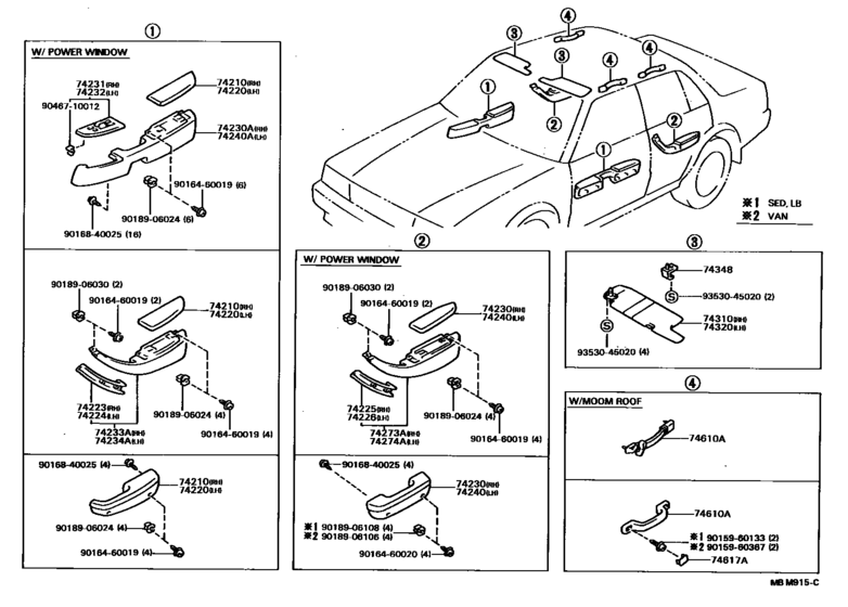 Armrest & Visor