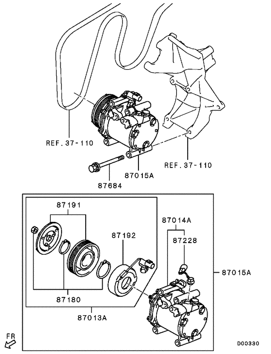 A/c condenser, piping
