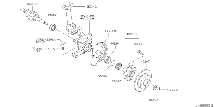 Front axle