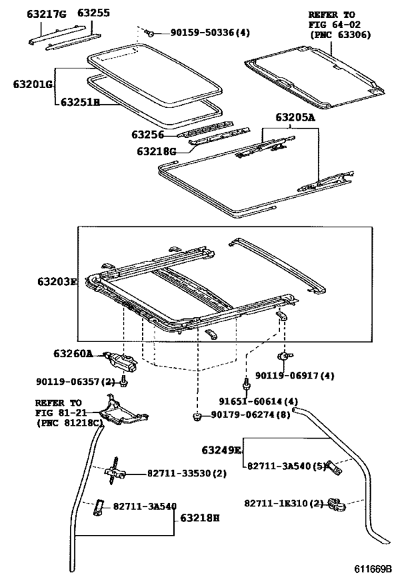 Roof Panel & Back Window Glass