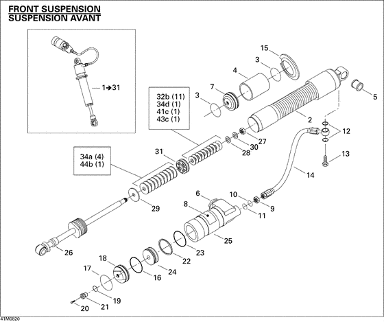 07- take apart shock, front