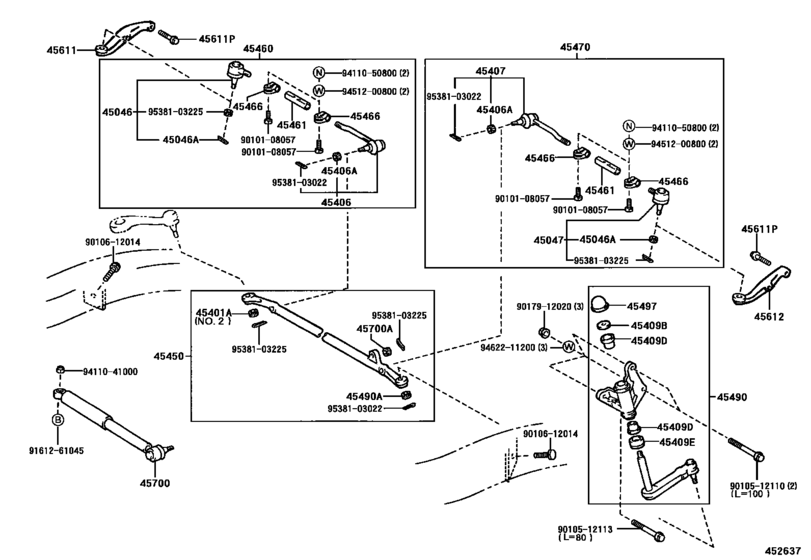 Front Steering Gear & Link