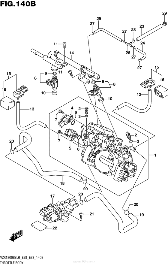 Throttle Body (Vzr1800Bzl6 E33)