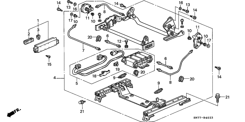 Front seat components
