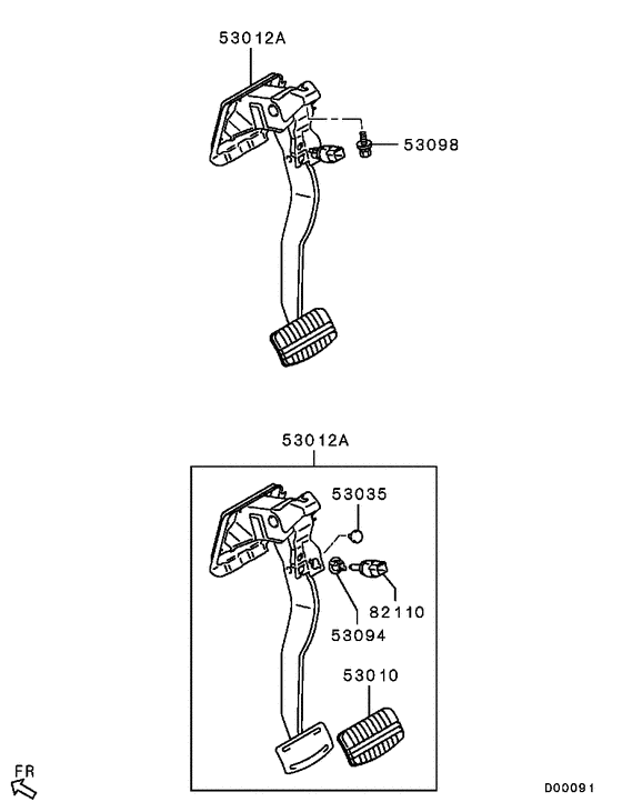Brake & clutch pedal