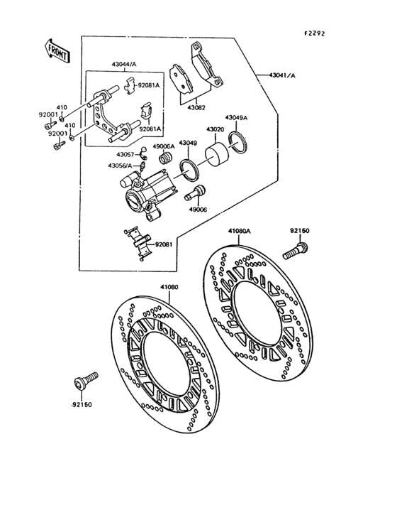 Front brake(zg1000-a7/a8)