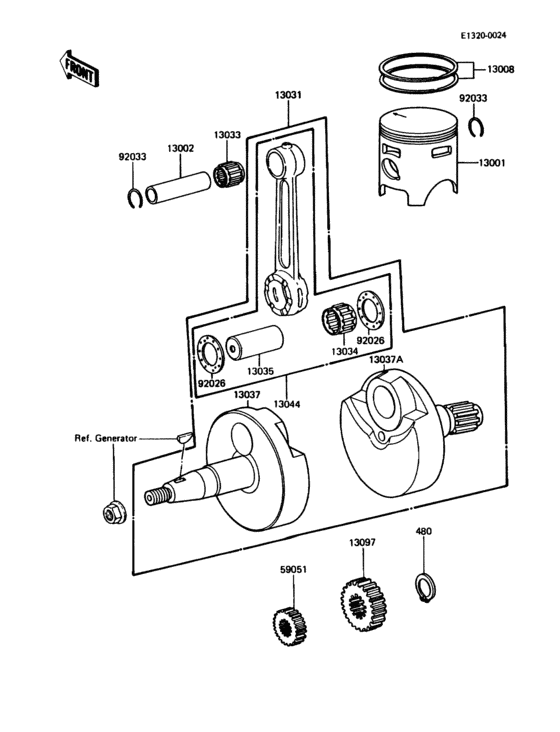 Crankshaft/piston(s)