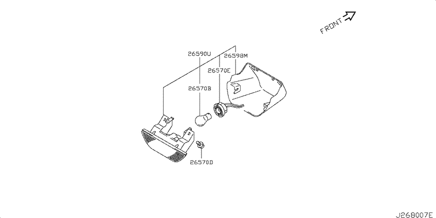 High mounting stop lamp