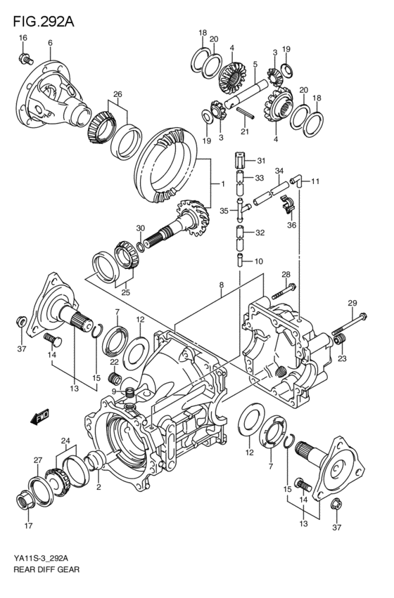 リヤデファレンシャルギヤ