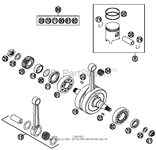 Crankshaft, Piston
