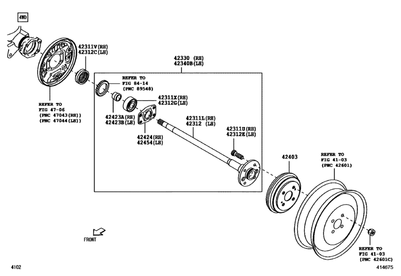 Rear Axle Shaft & Hub
