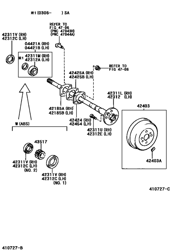 Rear Axle Shaft & Hub