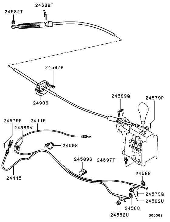 A/t floor shift linkage