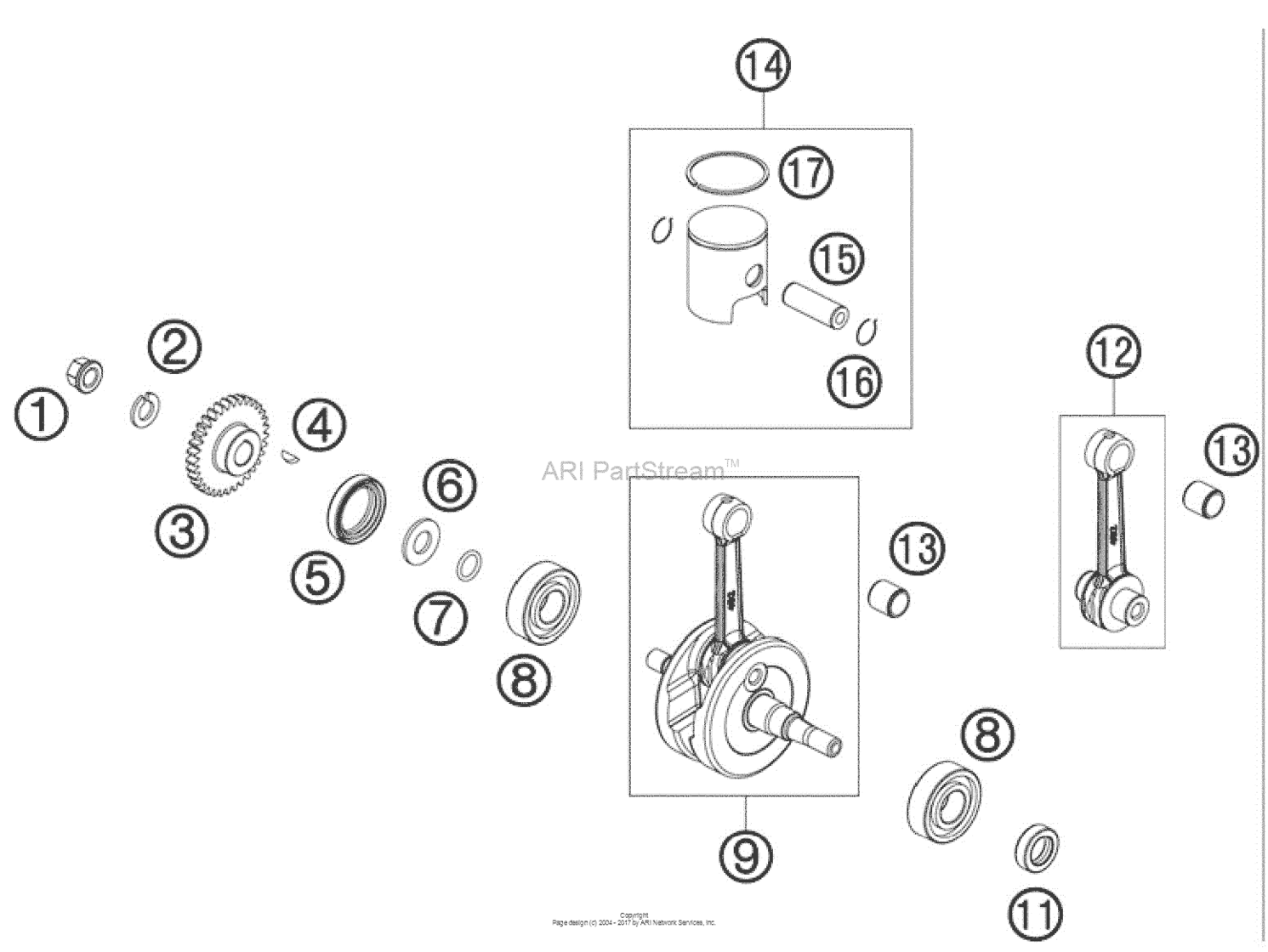 Crankshaft, Piston