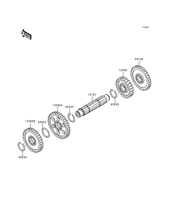 Gear change drum/shift fork