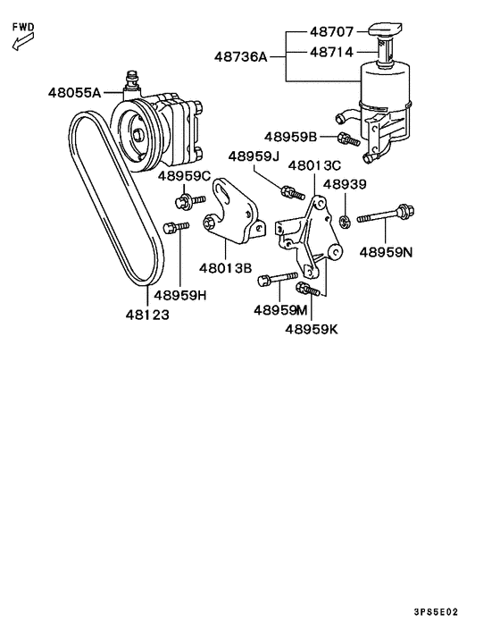 Power steering oil pump