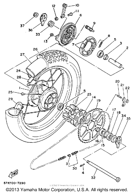 Rear wheel