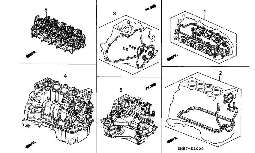 Gasket kit/ transmission assy.