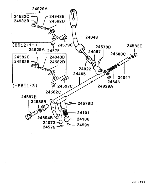 A/t column shift linkage