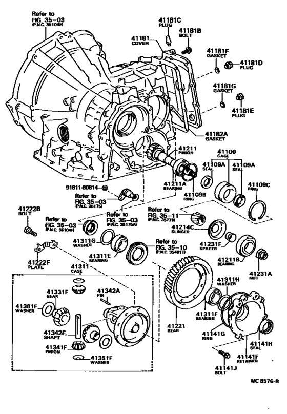 Front Axle Housing & Differential