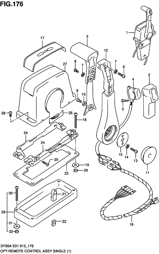 Opt:remote control assy single