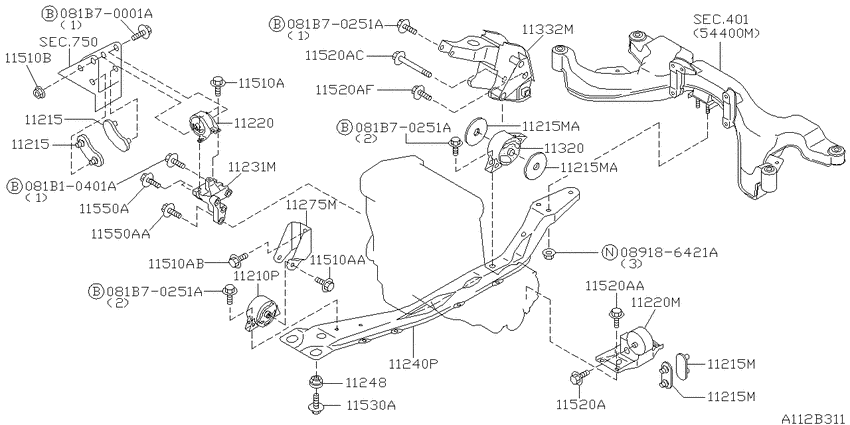 Engine & transmission   mounting