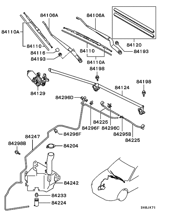 Windshield wiper & washer