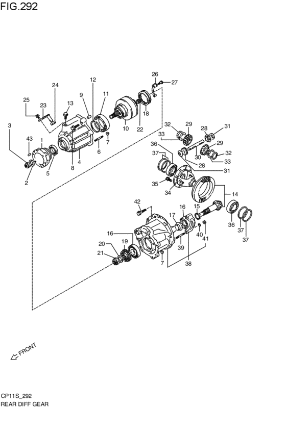 リヤデファレンシャルギヤ