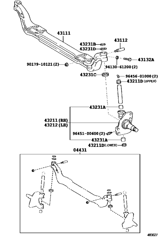 Front Axle Arm & Steering Knuckle