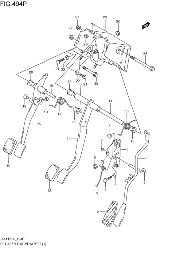pedal / pedal bracket