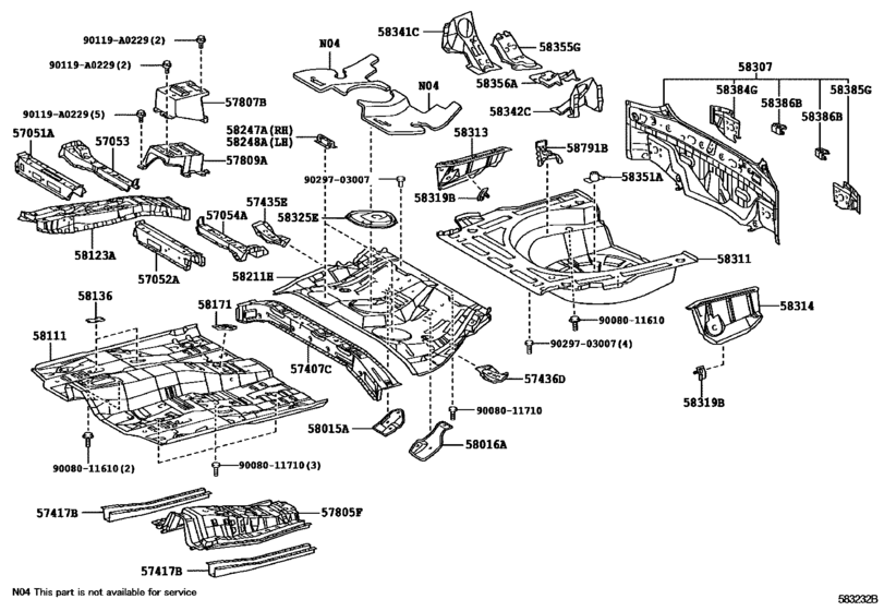 Floor Pan & Lower Back Panel