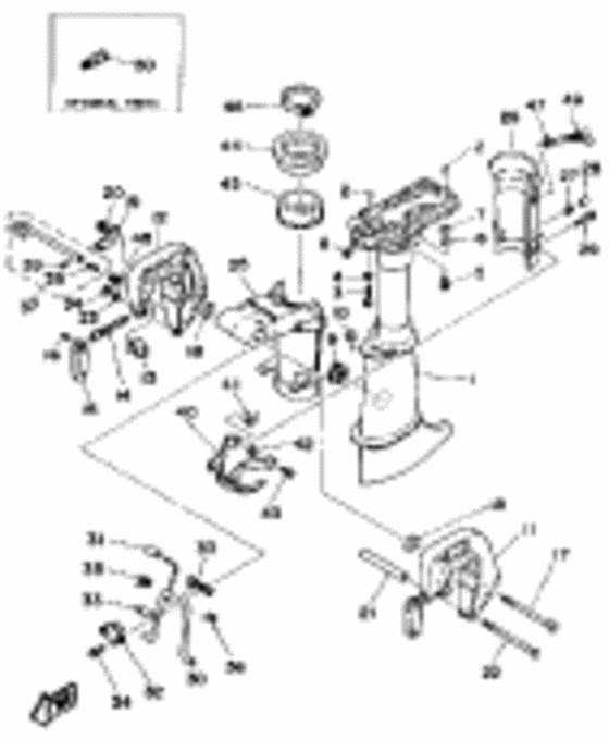 Upper casing bracket