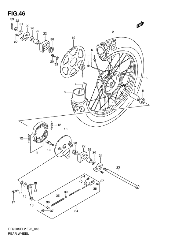 Rear wheel