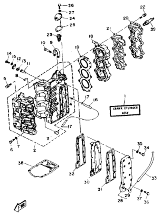 Cylinder crankcase