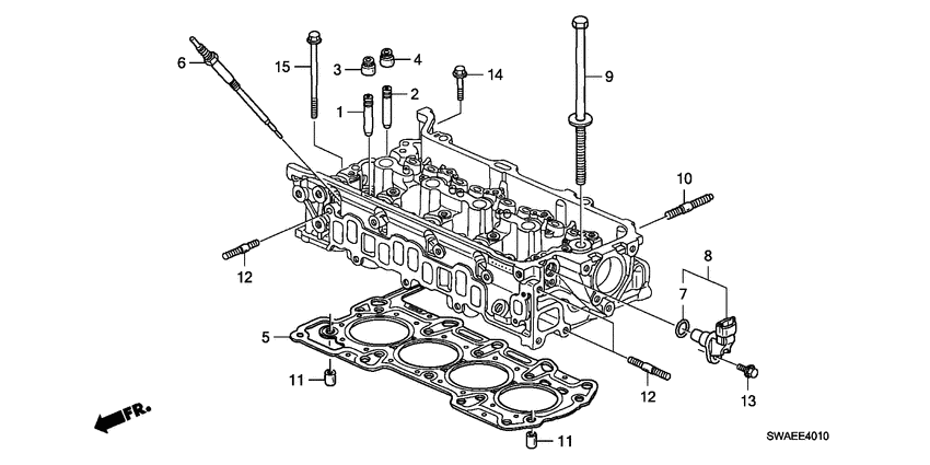 Valve stem seal/glow plug