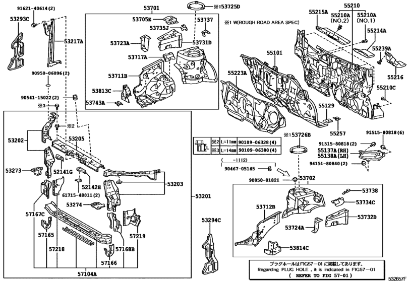 Front Fender Apron & Dash Panel