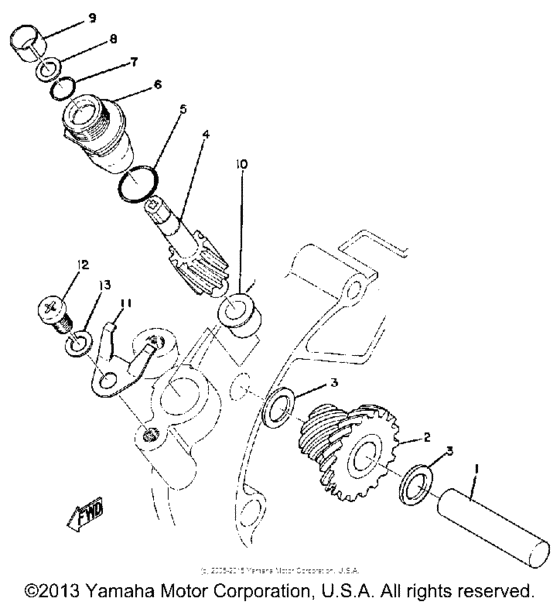 Tachometer gear