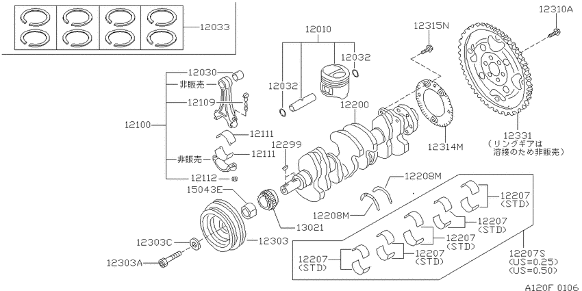 Piston,crankshaft & flywheel