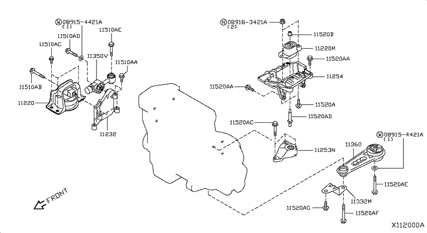 Engine & transmission   mounting