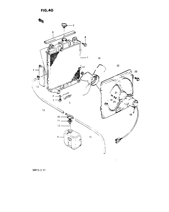 Radiator and cooling fan